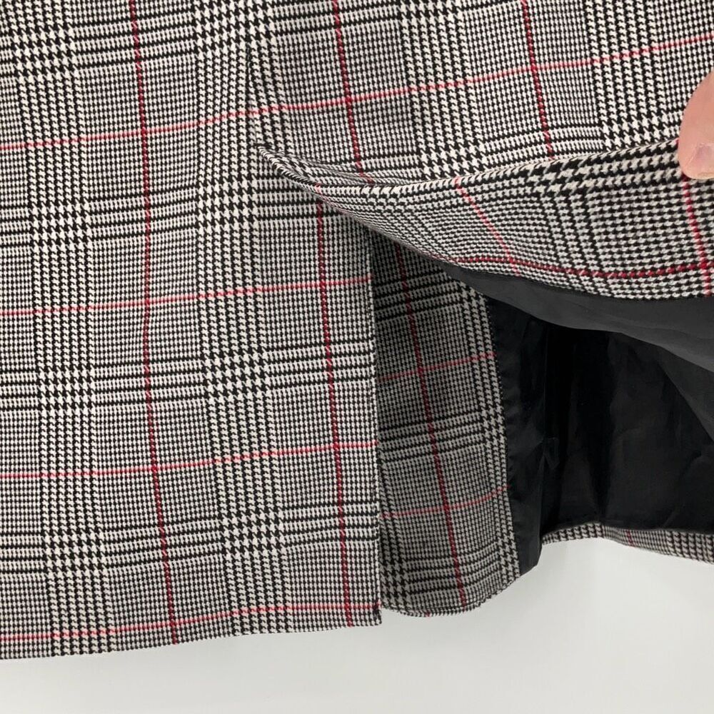 Zara Basic Collection Gray Plaid Single Breasted … - image 5